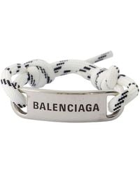 Balenciaga - Metalen Plaat Armband - Lyst