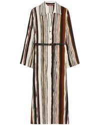 Max Mara - Kleedjes ,Veelkleurig ,Polyester Lange Kaftan Jurk - Lyst