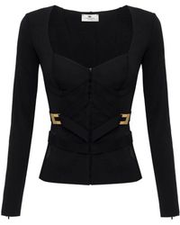 Elisabetta Franchi - Long Sleeve T-Shirts - Lyst