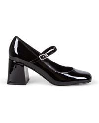 Steve Madden - Schoenen ,Zwart ,Leer Sandalen Met Hak - Lyst