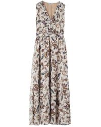 Liu Jo - Langes Kleid mit Sommer Paisley Wa1221 Gürtel - Lyst