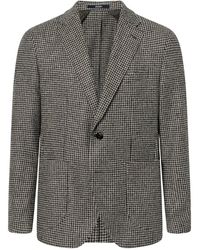 Joop! - Jassen ,Grijs ,Katoen Hoverest Blazer - Lyst
