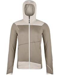 Ortovox - Fitness ,Grijs ,Wol Fleece Light Hoody - Lyst