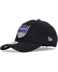 KTZ - Accessoires ,Zwart ,Katoen Sacramento Kings Gebogen Klep Pet - Lyst