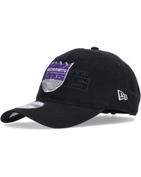 KTZ - Accessoires ,Zwart ,Katoen Sacramento Kings Gebogen Klep Pet - Lyst