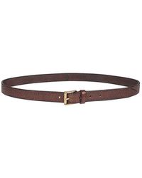 Eleventy - Accessoires ,Bruin ,Leren Riem Met Messing Gesp - Lyst