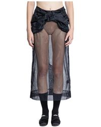 Simone Rocha - Sheer Brocade Bow Waist Pencil Rok - Lyst