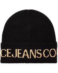 Versace Jeans Couture - Schwarzer couture hut - Lyst