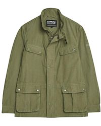 Barbour - Jassen ,Groen ,Katoen Garment Dyed Duke Casual Jacket - Lyst