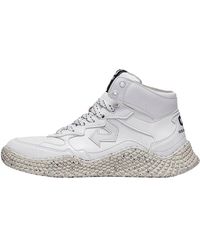 ID EIGHT - Weiße mid-top sneaker mit innovativen materialien - Lyst