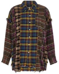 R13 - Oversized Patchwork Hemd - Lyst