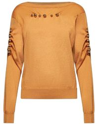 Silvian Heach - Shirt Met Letterdetail En Ruches - Lyst