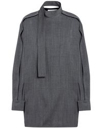 Jil Sander - Jassen ,Grijs ,Wol Wollen Overhemden - Lyst