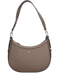 Guess - Murielle Schultertasche Mit Webmuster - Lyst