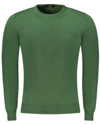 Roberto Cavalli - Grüner polyester-pullover - Lyst