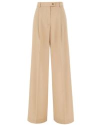 Sportmax - Wide Trousers - Lyst