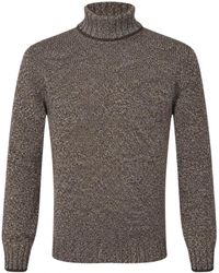 Gran Sasso - Truien & Vesten ,Bruin ,Wol Super Geelong Coltrui - Lyst