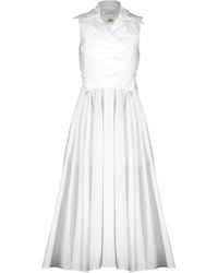 Patou - Draped Midi Dress - Lyst