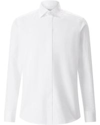 Stenströms - Overhemden ,Wit ,Katoen Slim-Fit Overhemd - Lyst