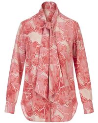 Kiton - Camisa de seda con estampado floral - Lyst