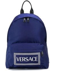 Versace Logo Backpack - Blauw