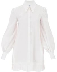 Off-White c/o Virgil Abloh - Mini abito camicia in popeline di cotone - Lyst