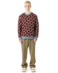 Philippe Model - Truien & Vesten ,Bruin ,Wol Mannen Roest Crewneck Trui - Lyst