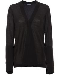 Malo - Truien & Vesten ,Zwart ,Kasjmier E3570 Cardigan - Lyst