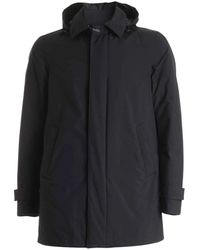 Herno - Jassen ,Zwart ,Polyester Gore-Tex 2-Laags Jas - Lyst