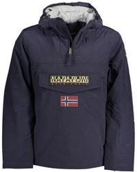 Napapijri - Jassen ,Blauw ,Blauwe Herenjas Rainforest Stijl - Lyst