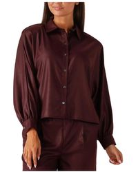 RUBY TUESDAY - Overhemden ,Rood ,Wol Rode Pelline Blouse Voor Herfst/Winter - Lyst