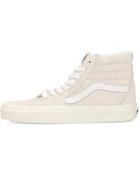 Vans - Schoenen ,Suède Witte Suède Hoge Skate Schoenen - Lyst