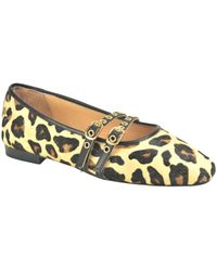 Babouche - Schoenen ,Veelkleurig ,Luipaard Ballerina + 2 Riemen - Lyst
