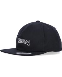 USUAL - Accessoires ,Zwart ,Katoen Flat Visor Cap Met Logo - Lyst