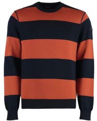 Paul & Shark - Rippstrick crew-neck wollpullover - Lyst