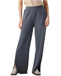 Alix The Label - Fließende Strickhose Mit Seitlichem Schlitz - Lyst