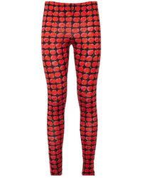 La DoubleJ - Broeken ,Rood ,Skinny Jersey Leggings - Lyst