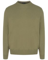 HUGO - Hellgrüne strickware - Lyst