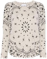 Kujten - Cashmere Strick Crew Neck Pullover - Lyst