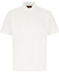Gucci - Piqué Polo Shirt Van Katoen Met Borduursel - Lyst