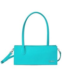 Gaelle Paris - Türkise Schultertasche Mit Metall-Logo - Lyst