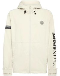 Philipp Plein - Fitness ,Grijs ,Nylon Scratch Windbreaker - Lyst