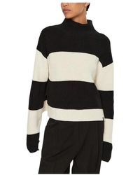Calvin Klein - Gestreifter Rollkragen-Strick - Lyst
