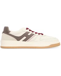 Hogan - Leder Low-Top Sneakers Mit Wildleder-Einsätzen - Lyst