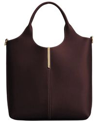 Tod's - Tassen ,Bruin ,Leer Leren Shopper Tote Tas - Lyst