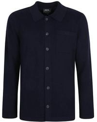 A.P.C. - Jassen ,Blauw ,Stijlvolle Matti Jas Voor Mannen - Lyst