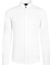 Armani Exchange - Camicia formale bianca slim fit - Lyst