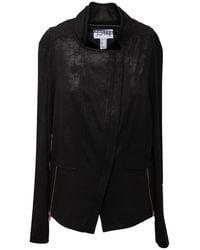 Joseph Ribkoff - Jassen ,Zwart ,Suède Tissue Suede-Effect Jacket - Lyst