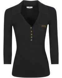 Elisabetta Franchi - Truien & Vesten ,Zwart ,Maglia Tricot - Lyst