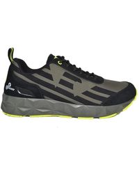EA7 - Sportliche Schwarz Graue X8X033Xk Sneakers - Lyst